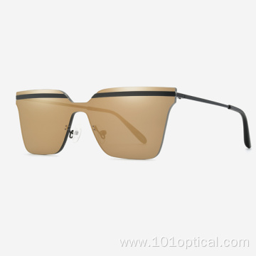 Angular Metal Women and Men Sunglasses